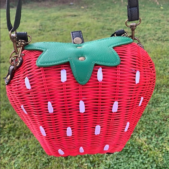 NWOT🍓crossbody/shoulder handcrafted woven bag - Picture 6 of 16